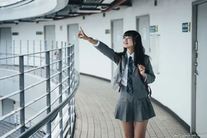 Elegant Campus Fashion: Ruoying’s Sophisticated Urban Style at the University of Science and Technology Beijing (USTB) with Chic Black Stockings - image 33