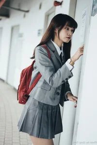 Elegant Campus Fashion: Ruoying’s Sophisticated Urban Style at the University of Science and Technology Beijing (USTB) with Chic Black Stockings - image 13