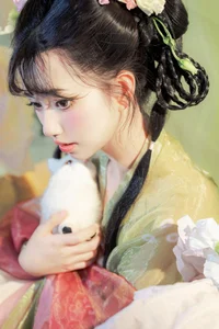Timeless Beauty and Artistry: Shi Yi in YiTuYu Vol.7650 Collection - image 9