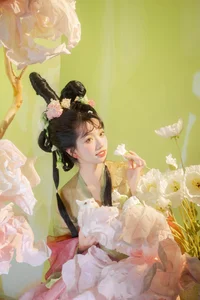 Timeless Beauty and Artistry: Shi Yi in YiTuYu Vol.7650 Collection - image 10