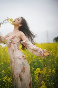 Ying Er YY Captivating in Golden Flower Field – YiTuYu Art Language Vol.8672 - image 11