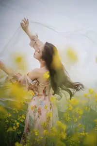 Ying Er YY Captivating in Golden Flower Field – YiTuYu Art Language Vol.8672 - image 49