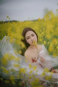 Ying Er YY Captivating in Golden Flower Field – YiTuYu Art Language Vol.8672 - image 10