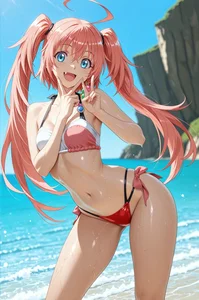 Anime Bikini Girls Gallery: Cute and Sexy Anime Swimsuit Art - image 14
