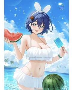 Anime Bikini Girls Gallery: Cute and Sexy Anime Swimsuit Art - image 57