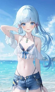 Anime Bikini Girls Gallery: Cute and Sexy Anime Swimsuit Art - image 48
