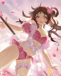Anime Bikini Girls Gallery: Cute and Sexy Anime Swimsuit Art - image 37