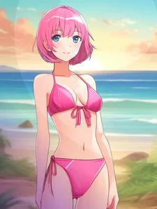 Anime Bikini Girls Gallery: Cute and Sexy Anime Swimsuit Art - image 41