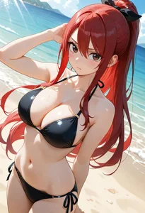 Anime Bikini Girls Gallery: Cute and Sexy Anime Swimsuit Art - image 43