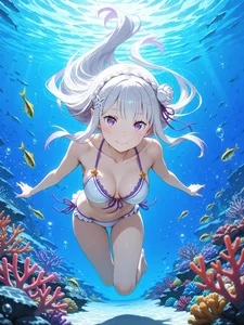 Anime Bikini Girls Gallery: Cute and Sexy Anime Swimsuit Art - image 10