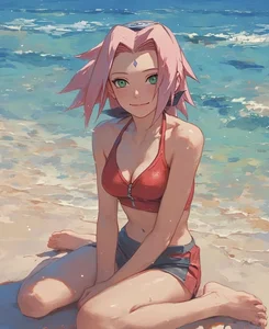 Anime Bikini Girls Gallery: Cute and Sexy Anime Swimsuit Art - image 63