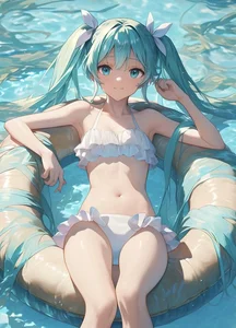Anime Bikini Girls Gallery: Cute and Sexy Anime Swimsuit Art - image 45
