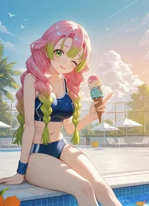 Anime Bikini Girls Gallery: Cute and Sexy Anime Swimsuit Art - image 20