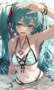 Anime Bikini Girls Gallery: Cute and Sexy Anime Swimsuit Art - image 16