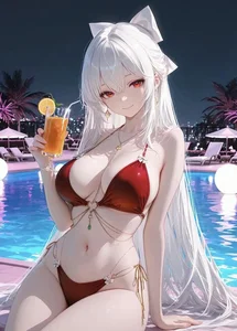 Anime Bikini Girls Gallery: Cute and Sexy Anime Swimsuit Art - image 13