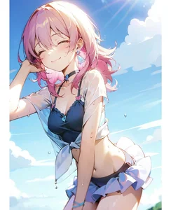Anime Bikini Girls Gallery: Cute and Sexy Anime Swimsuit Art - image 18