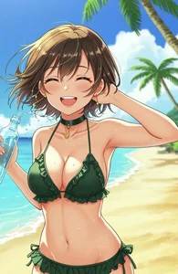 Anime Bikini Girls Gallery: Cute and Sexy Anime Swimsuit Art - image 33