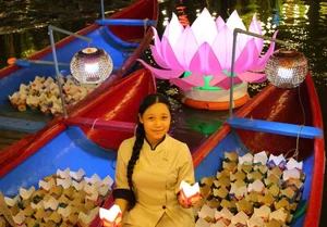 Thousands of Lanterns Illuminate the Tinh Khe Coconut Forest Night - image 7