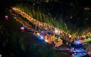 Thousands of Lanterns Illuminate the Tinh Khe Coconut Forest Night - image 2