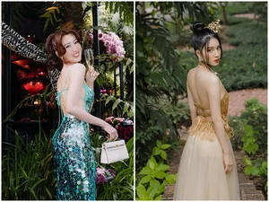 Style Showdown: Comparing the Captivating Fashion of Thuy Ngan and Thien An - image 2