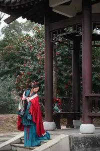 Elegant Qi Ni Si Mao: A Timeless Portrait in Traditional Attire & Camellias - YiTuYu Vol.8689 - image 2