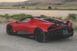 Rare Bugatti W16 Mistral Hypercar with Low Mileage Listed for Sale - image 4