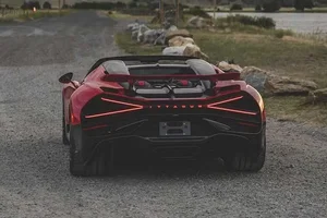 Rare Bugatti W16 Mistral Hypercar with Low Mileage Listed for Sale - image 6