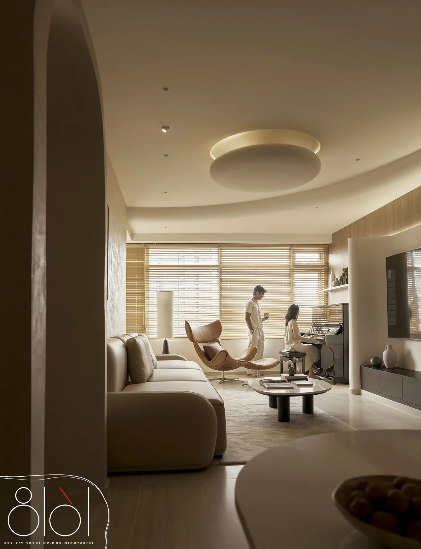 A Different Ocean: Modern 130m2 Healing Space at Saigon Pearl