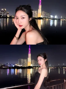 Mina Young Shines in Captivating Saigon Night Street Photoshoot - image 2