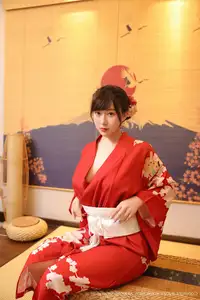Li Gin En Irene (No.10624) Shines in Red Kimono: Captivating Asian Beauty by XiuRen秀人网 - image 34
