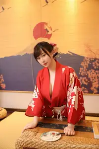 Li Gin En Irene (No.10624) Shines in Red Kimono: Captivating Asian Beauty by XiuRen秀人网 - image 24