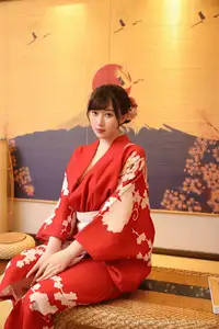 Li Gin En Irene (No.10624) Shines in Red Kimono: Captivating Asian Beauty by XiuRen秀人网 - image 37