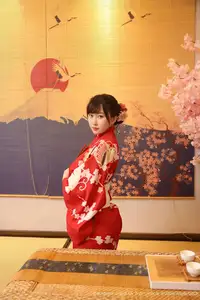 Li Gin En Irene (No.10624) Shines in Red Kimono: Captivating Asian Beauty by XiuRen秀人网 - image 27