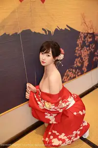 Li Gin En Irene (No.10624) Shines in Red Kimono: Captivating Asian Beauty by XiuRen秀人网 - image 19