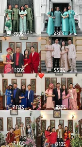 Quynh Anh Shyn Family Tet Fashion: A Stunning 7-Year Traditional Color-Themed Photoshoot Trend - image 1