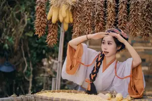 Discover Shen Xuan Mei's Grace in Hanfu Amidst Ancient Village Charm - YiTuYu Vol.8713 - image 3