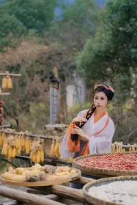 Discover Shen Xuan Mei's Grace in Hanfu Amidst Ancient Village Charm - YiTuYu Vol.8713 - image 0