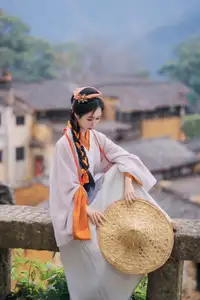 Discover Shen Xuan Mei's Grace in Hanfu Amidst Ancient Village Charm - YiTuYu Vol.8713 - image 11