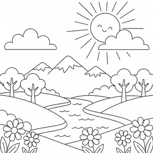 152+ Nature Coloring Pages for Kids: Creative Educational Activities and Printables - image 20