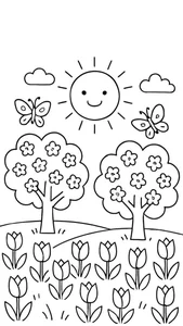 152+ Nature Coloring Pages for Kids: Creative Educational Activities and Printables - image 28