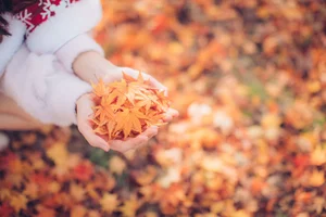 Stunning Christmas Girl Aesthetic Under Autumn Maple Leaves - YiTuYu Art Language Vol.9134 Featuring Xu Shi Qi Ma Portrait Photography Collection - image 7