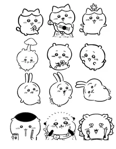 91+ Cute Line Art Stickers: Minimalist Uncolored Aesthetic Designs for Journaling - image 25