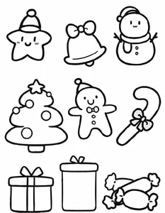 91+ Cute Line Art Stickers: Minimalist Uncolored Aesthetic Designs for Journaling - image 3