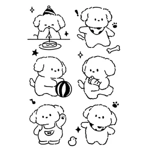 91+ Cute Line Art Stickers: Minimalist Uncolored Aesthetic Designs for Journaling - image 2
