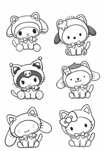 91+ Cute Line Art Stickers: Minimalist Uncolored Aesthetic Designs for Journaling - image 33