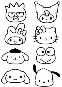 91+ Cute Line Art Stickers: Minimalist Uncolored Aesthetic Designs for Journaling - image 16