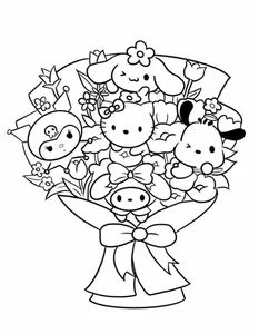 91+ Cute Line Art Stickers: Minimalist Uncolored Aesthetic Designs for Journaling - image 21