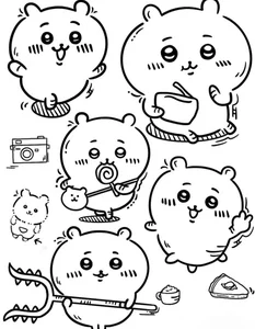 91+ Cute Line Art Stickers: Minimalist Uncolored Aesthetic Designs for Journaling - image 29