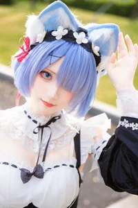 Sweet Enchantment: Coser Hua Qi Hana as Neko Rem Part02 - image 7