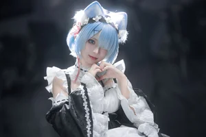 Sweet Enchantment: Coser Hua Qi Hana as Neko Rem Part02 - image 18